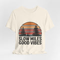 Slow Miles Good Vibes Running T-Shirt for Runners