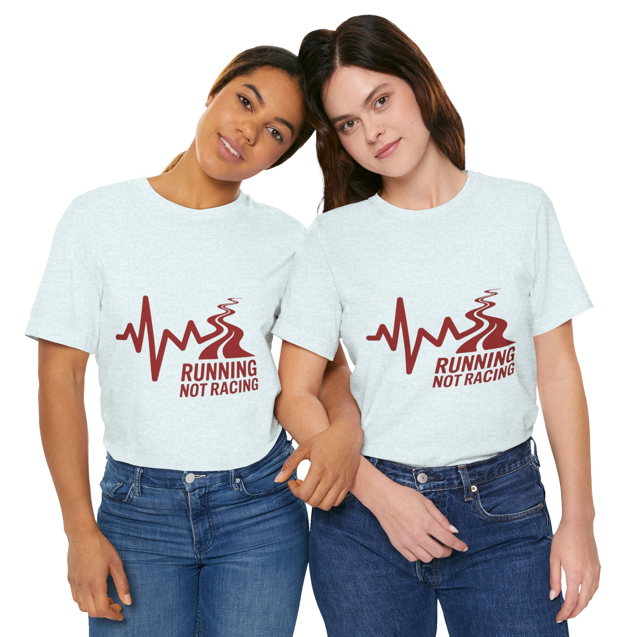 Running Not Racing Funny Runner Mindset T-Shirt