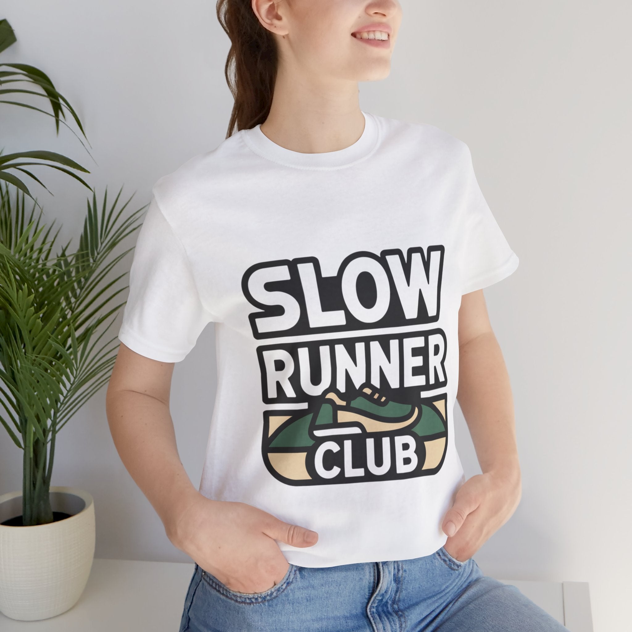 Slow Runner Club Funny Running T-Shirt for Runners