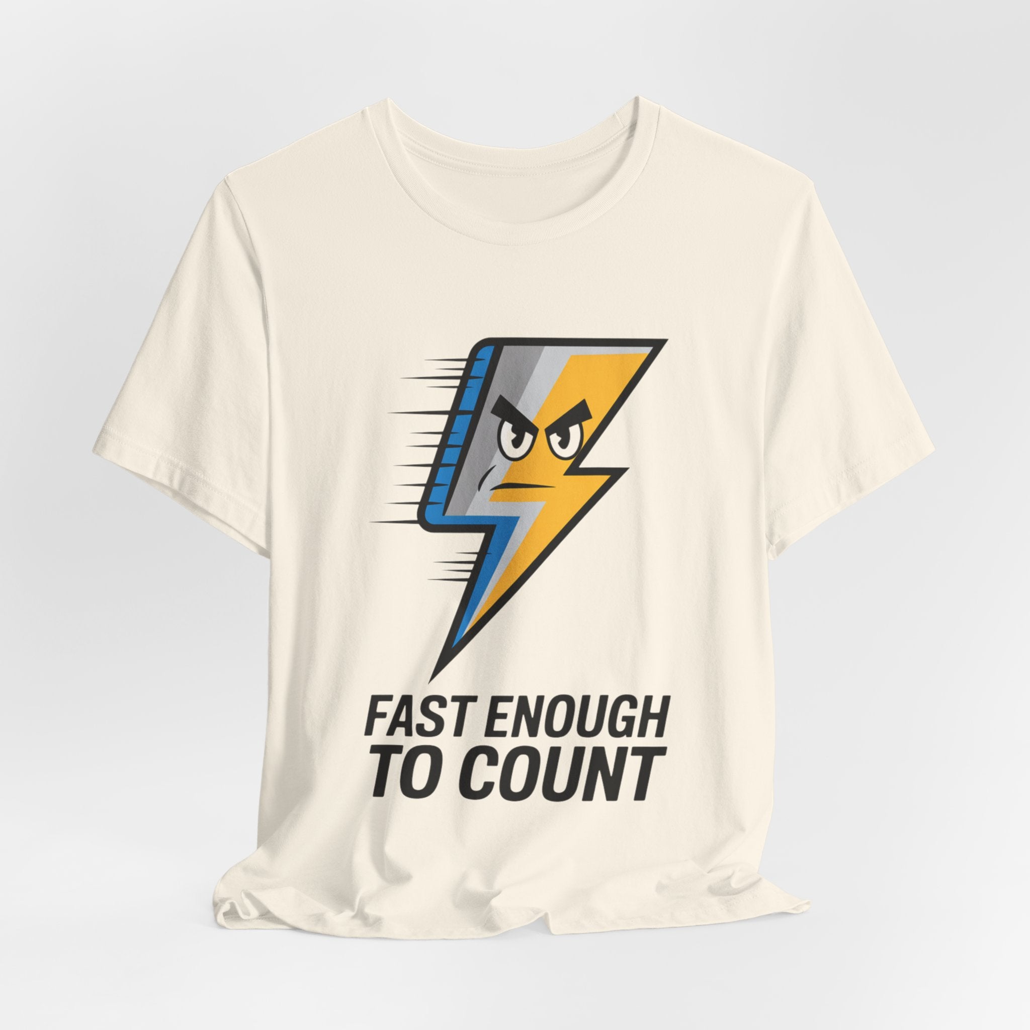 Fast Enough to Count Funny Running T-Shirt for Runners