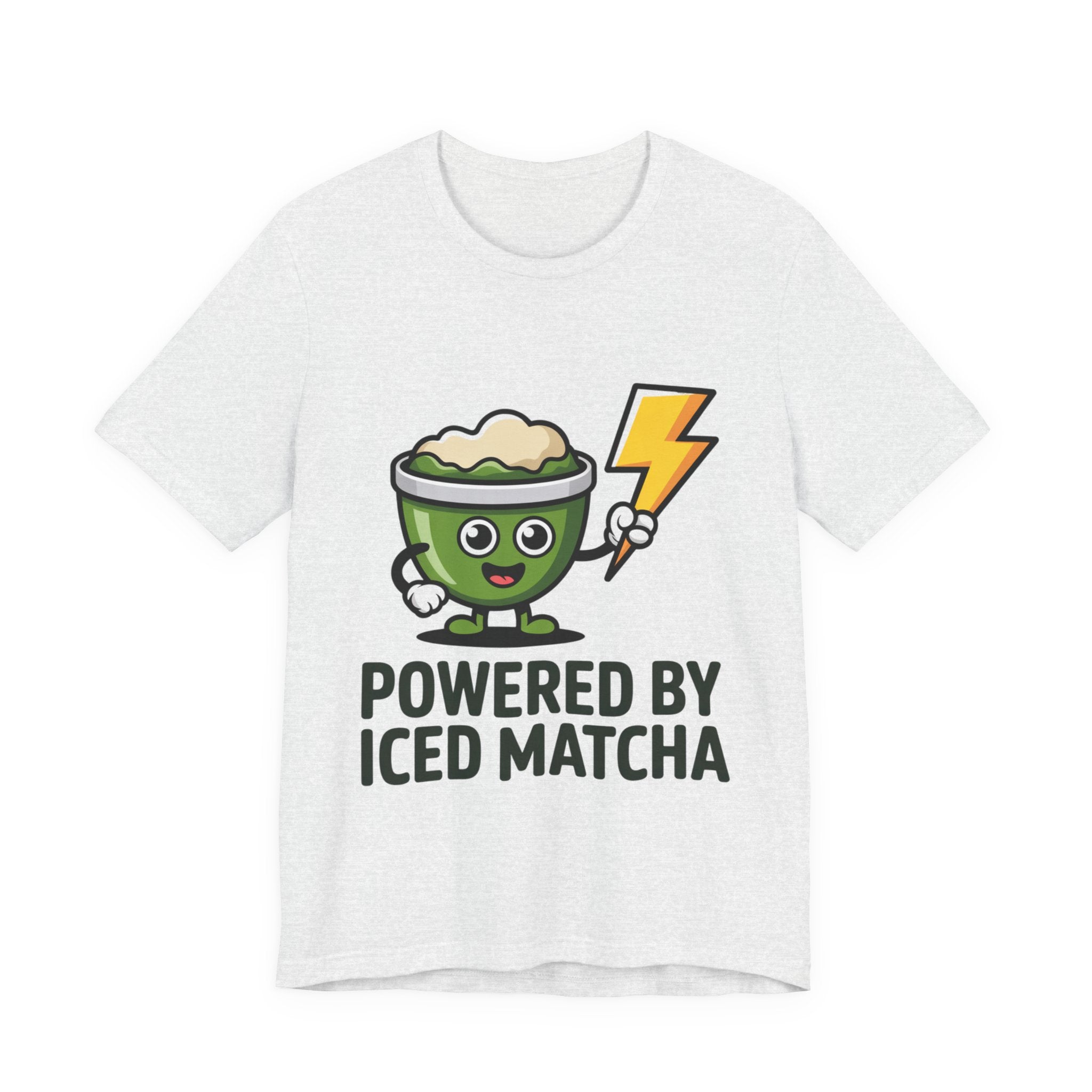 Powered by Iced Matcha Funny Matcha Lover T-Shirt