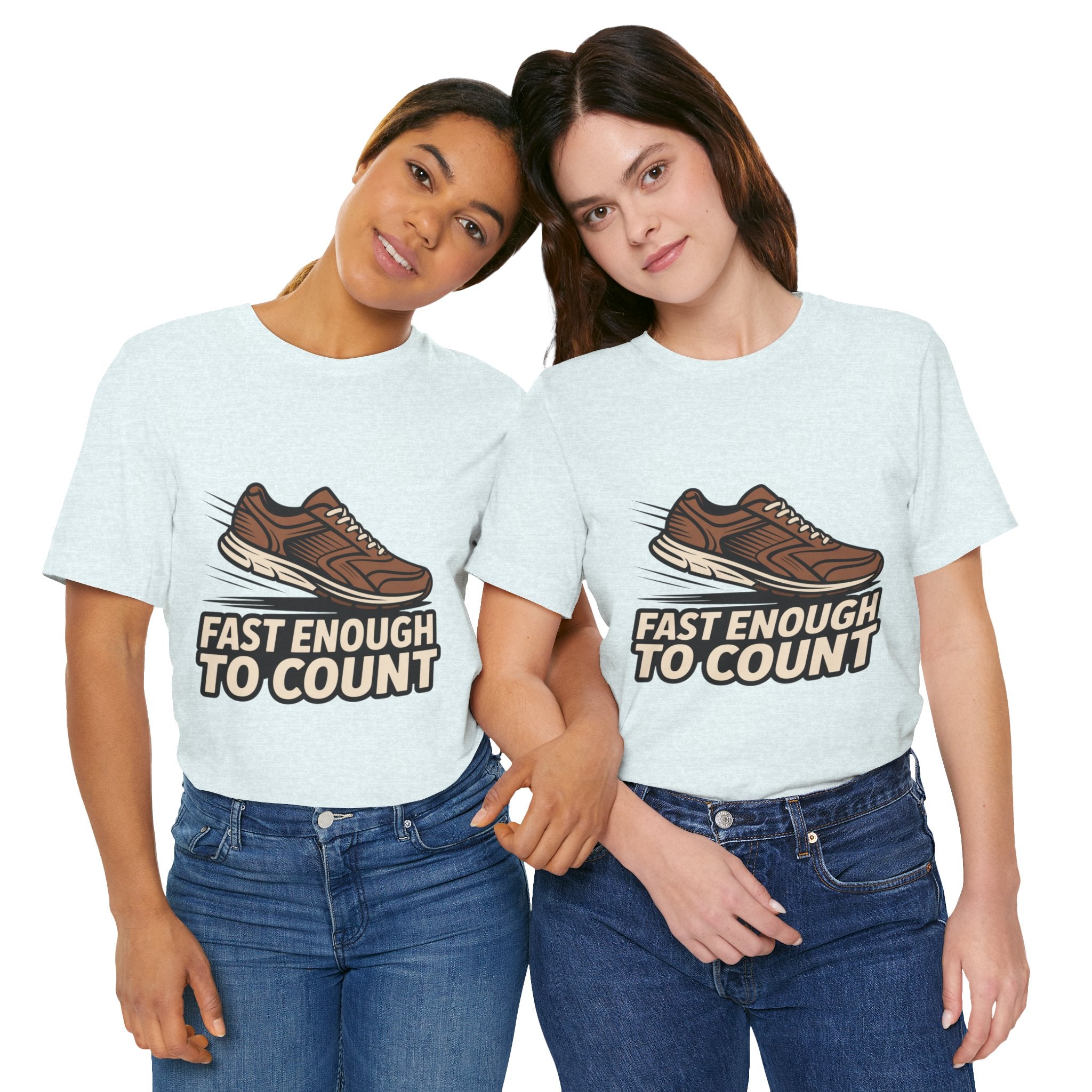 Fast Enough to Count Funny Running T-Shirt for Runners