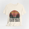 Slow Miles Good Vibes Running T-Shirt for Runners