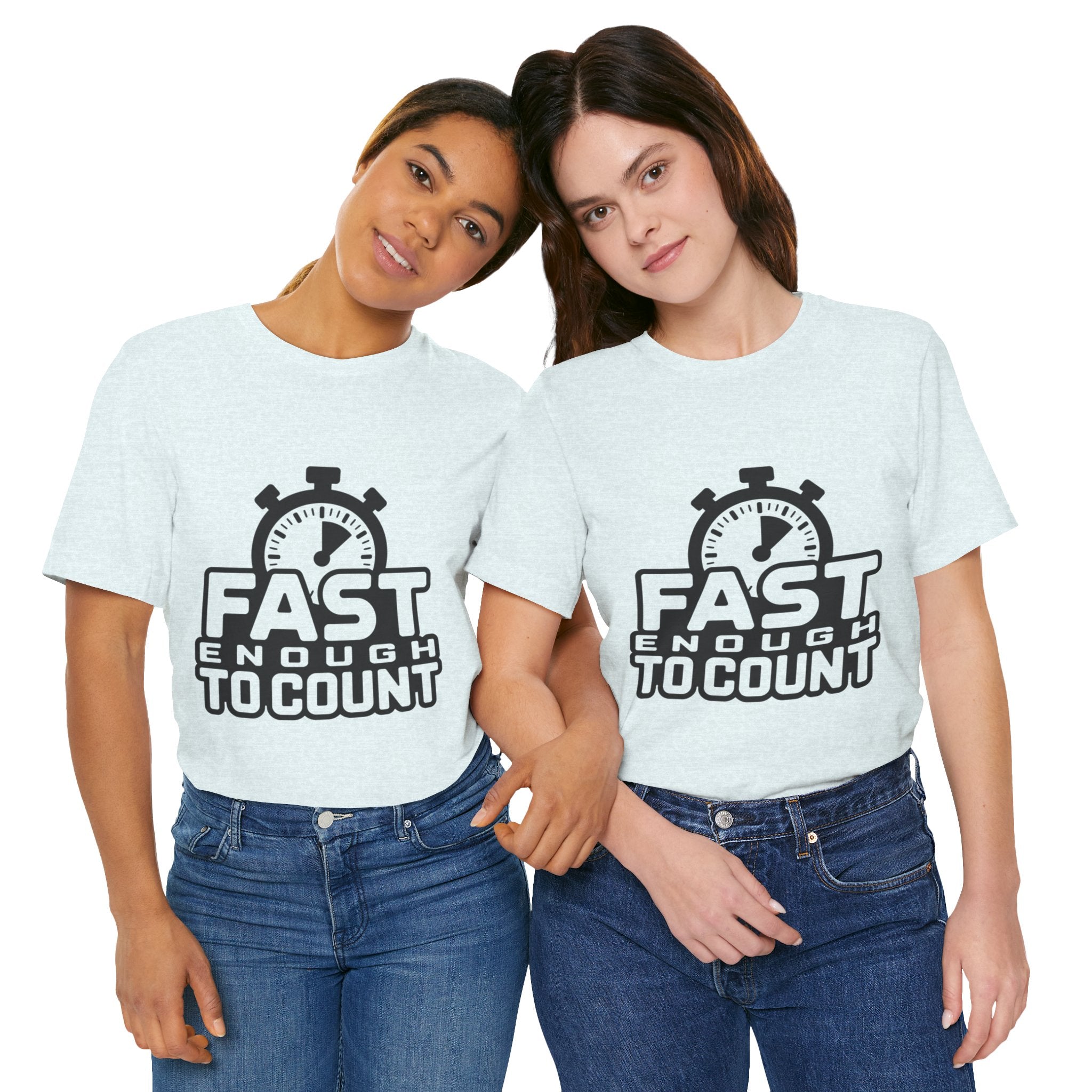 Fast Enough to Count Funny Running T-Shirt for Runners