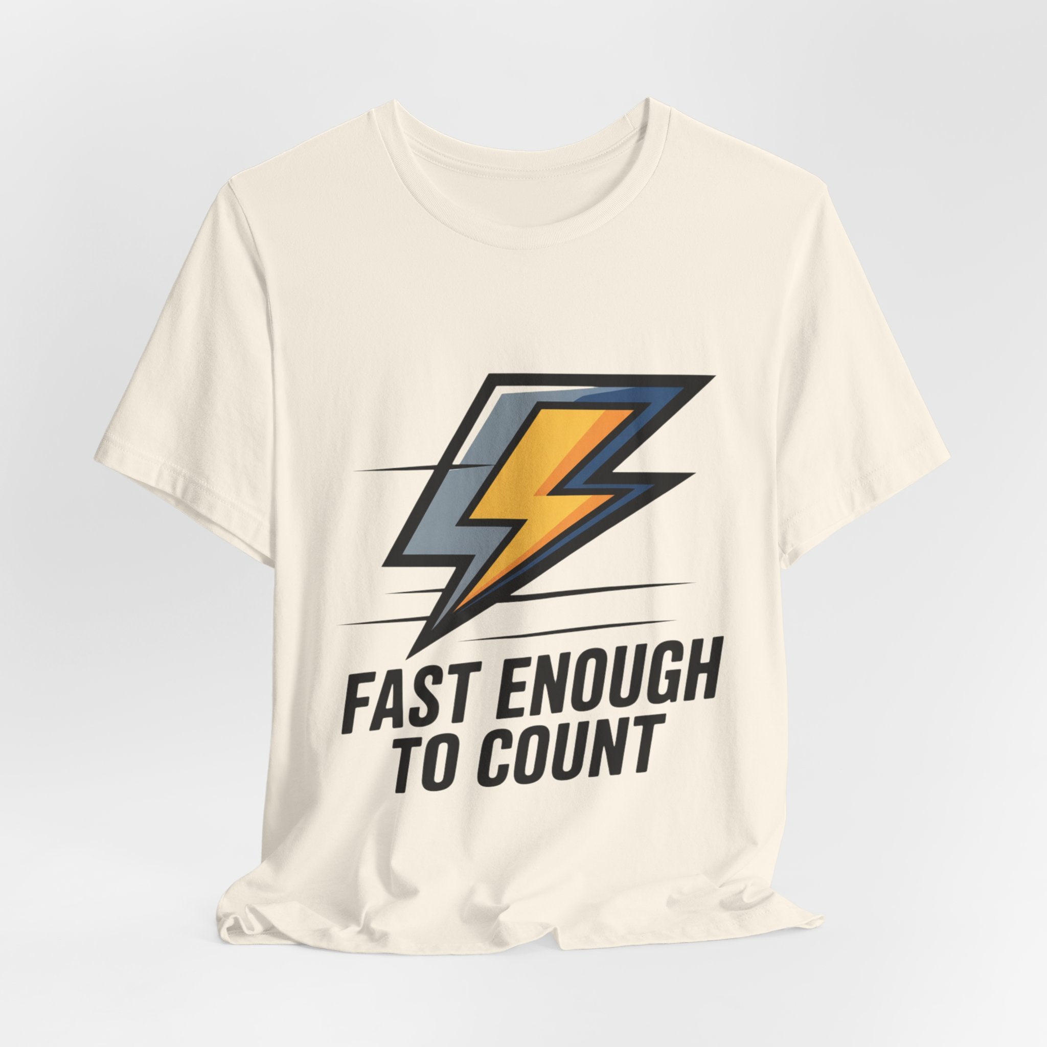 Fast Enough to Count Funny Running T-Shirt for Runners